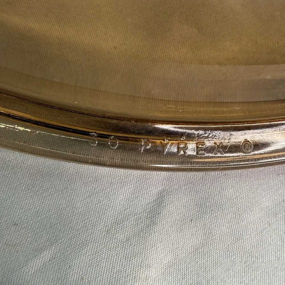 Pyrex Vision Amber Glass Lid Replacement 10 Inch Round Brown Cookware Cover 30